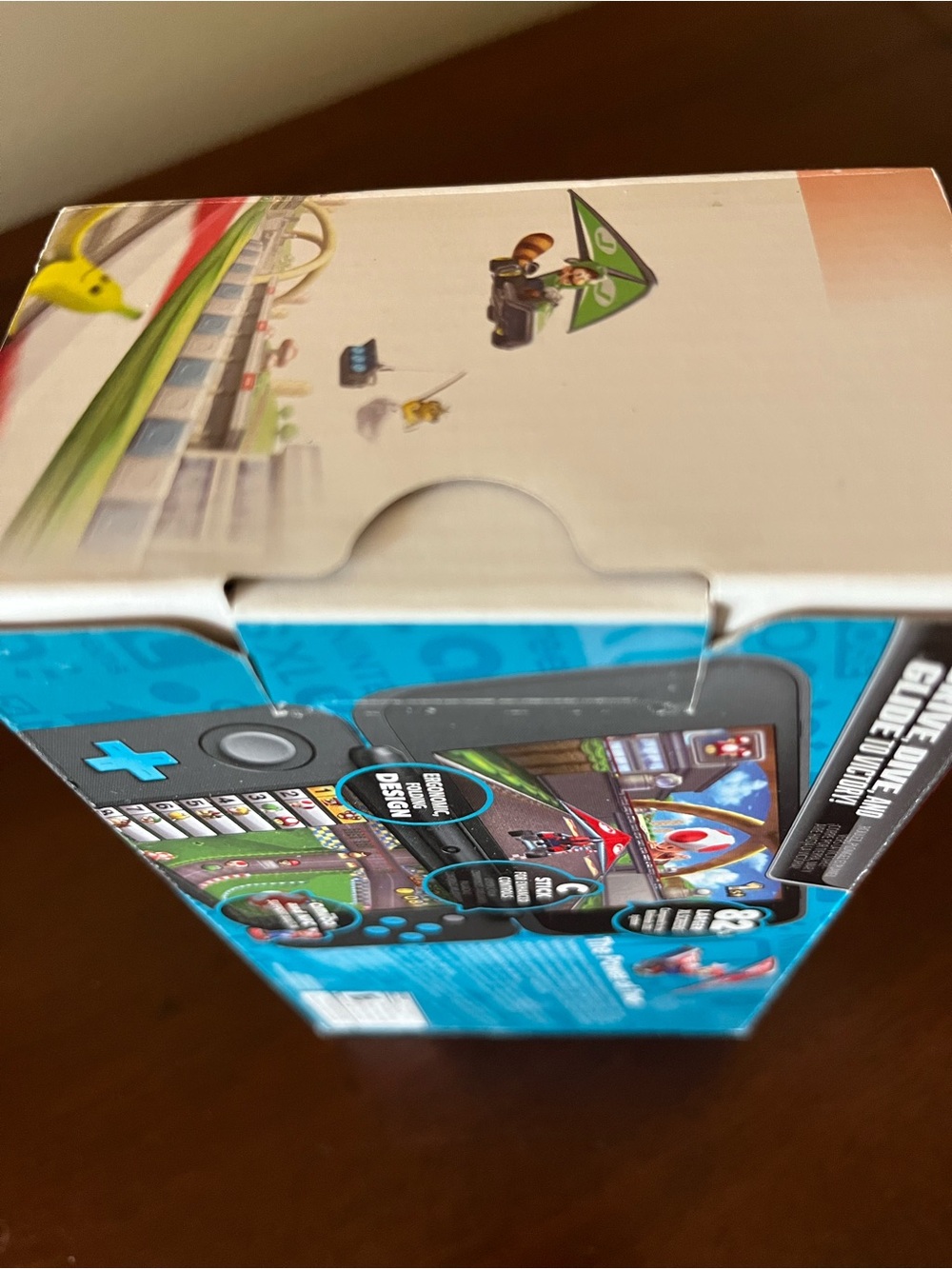 Nintendo New 2DS XL Black with Turquoise Accents - Mario Kart 7 Included - Picture 3 of 6